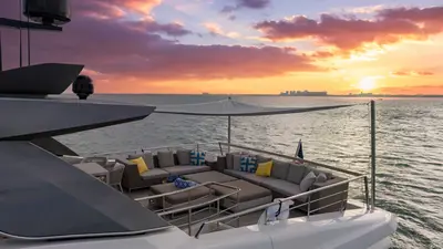 🌅✨🛥️ Astonishing Sunset Voyage 🥂🌊 23